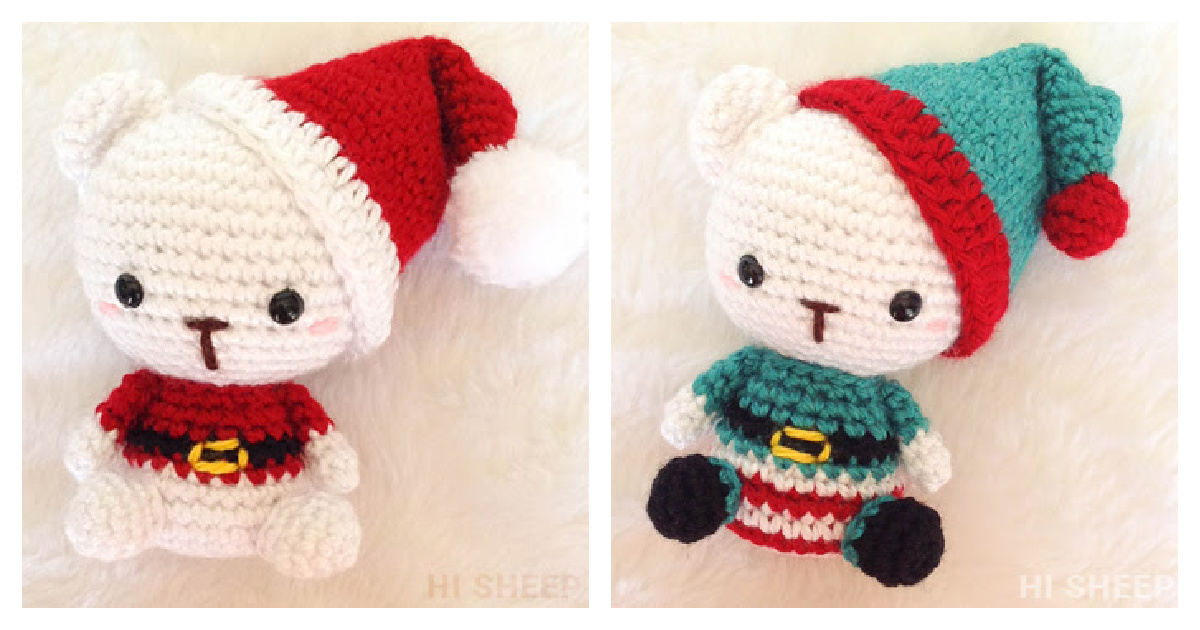 Holidays Polar Bears Free Crochet Pattern