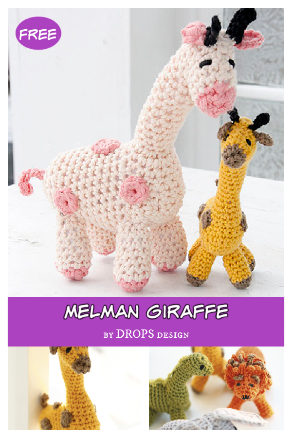 Melman Giraffe Free Crochet Pattern 