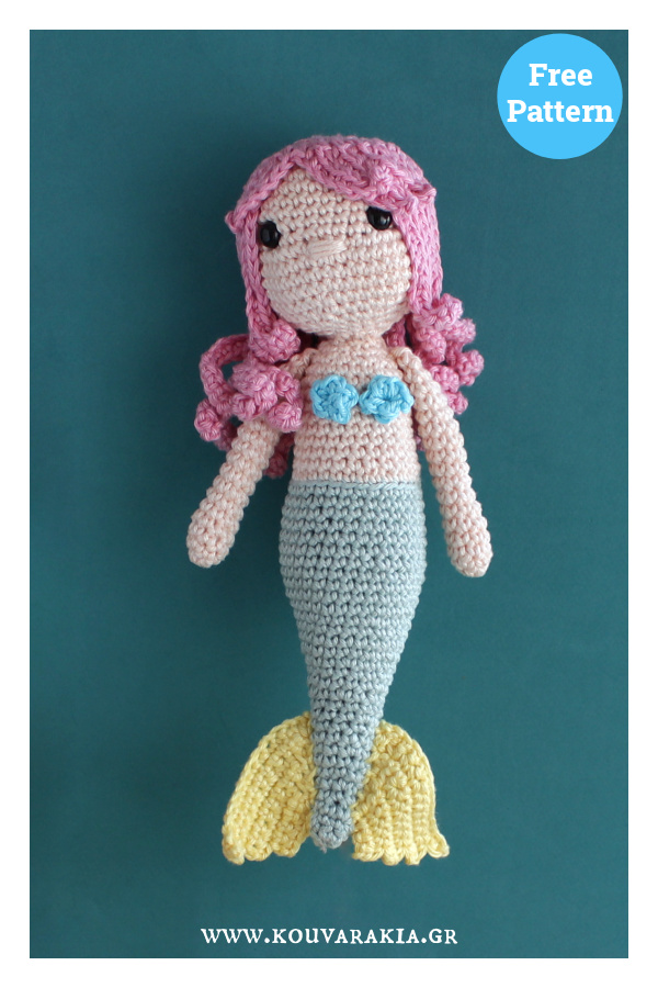 Augustina Amigurumi Mermaid Free Crochet Pattern