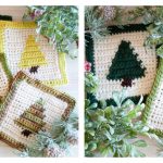 Christmas Tree Coaster Free Crochet Pattern
