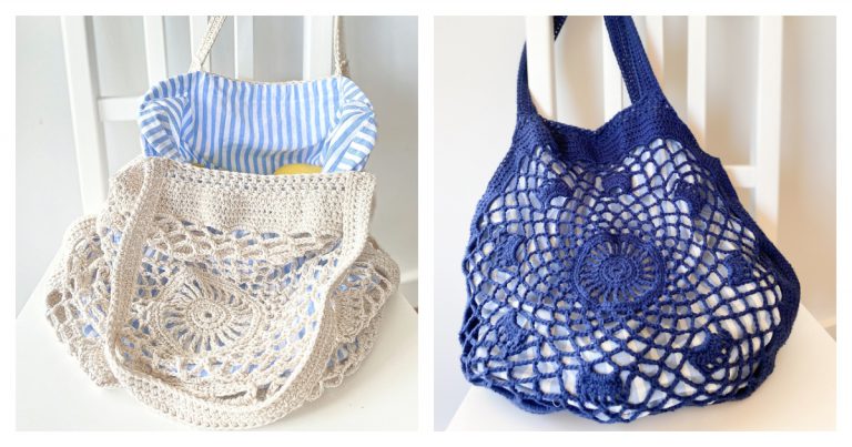 Mandala Shopping Bag Free Crochet Pattern
