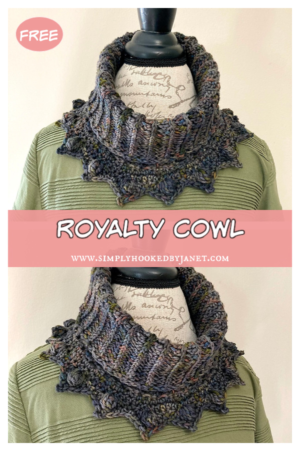 Royalty Cowl Free Crochet Pattern