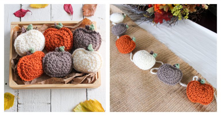 Rustic Pumpkin Garland Free Crochet Pattern