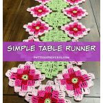 Simple Table Runner Free Crochet Pattern