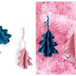3D Tree Ornaments Free Crochet Pattern