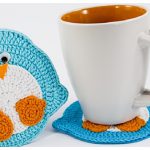 Christmas Penguin Coaster Free Crochet Pattern