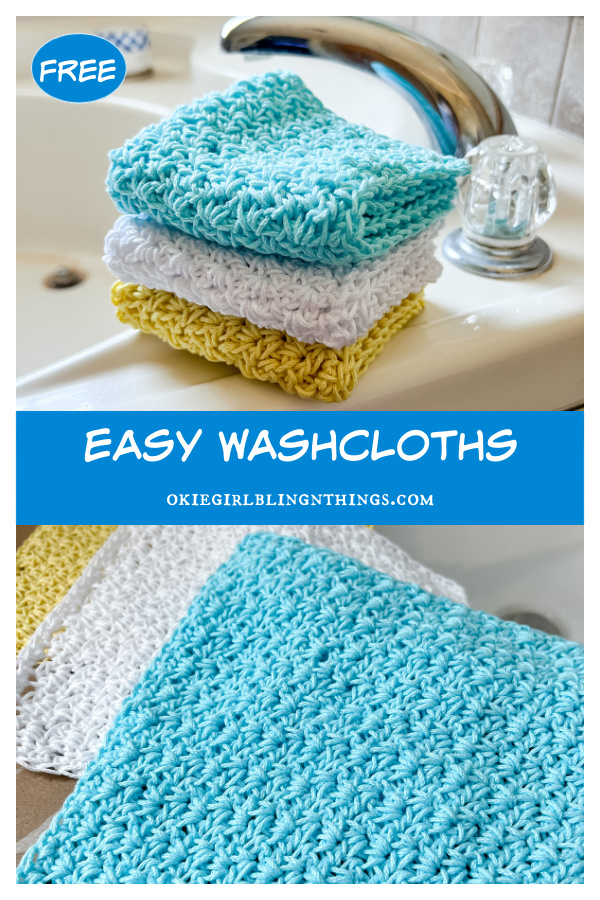 Easy Washcloths Free Crochet Pattern