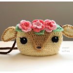 Floral Deer Bag Free Crochet Pattern