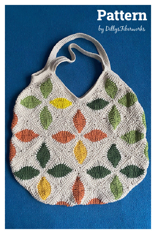 Four Lucky Leaves Tote Bag Crochet Pattern