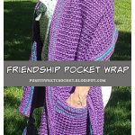 Friendship Pocket Wrap Free Crochet Pattern