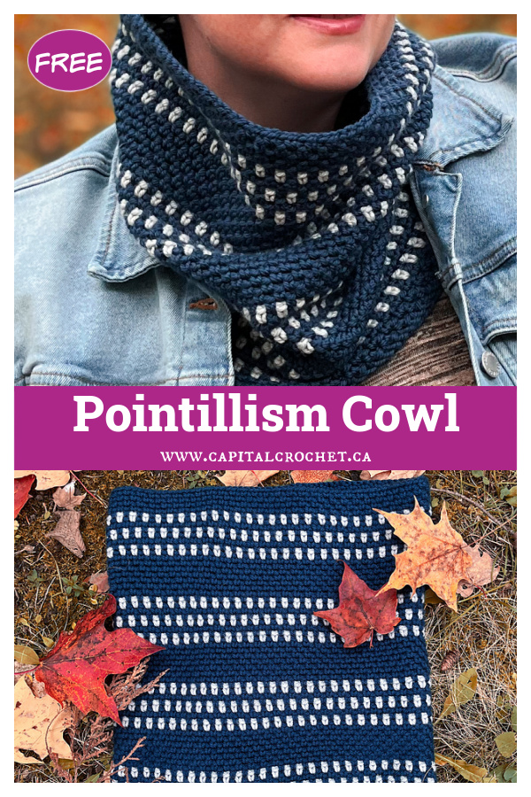 Pointillism Cowl Free Crochet Pattern