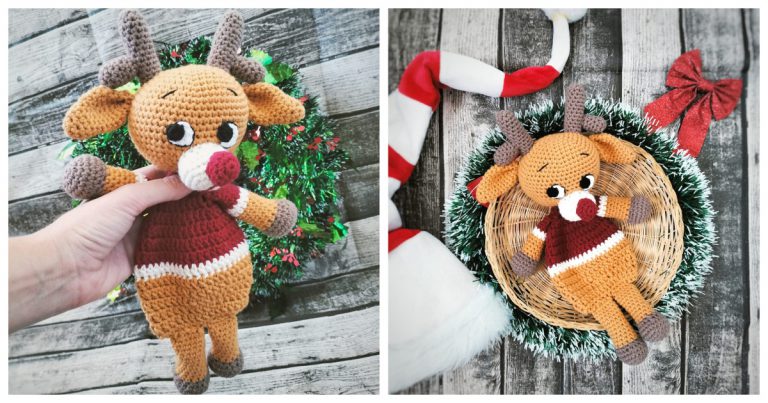 Reindeer Lovey Free Crochet Pattern