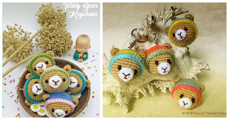 Amigurumi Teddy Bear Keychain Free Crochet Pattern