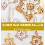 Blooming Stars Christmas Ornament Free Crochet Pattern