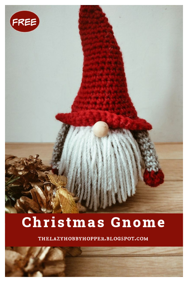 Christmas Gnome Free Crochet Pattern