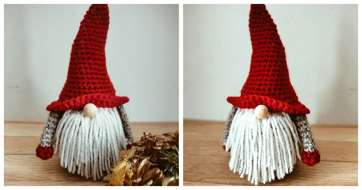 Christmas Gnome Free Crochet Pattern