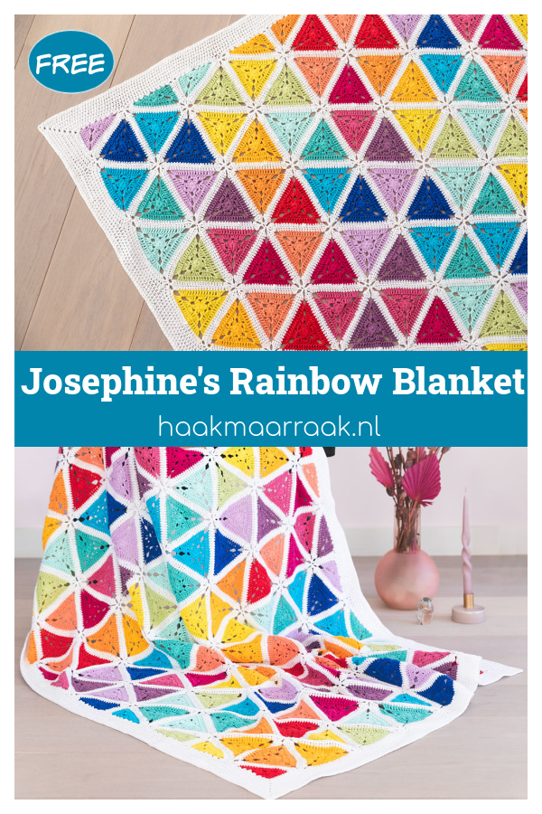 Josephine's Rainbow Blanket Free Crochet Pattern
