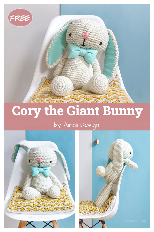 Cory the Giant Bunny Free Crochet Pattern