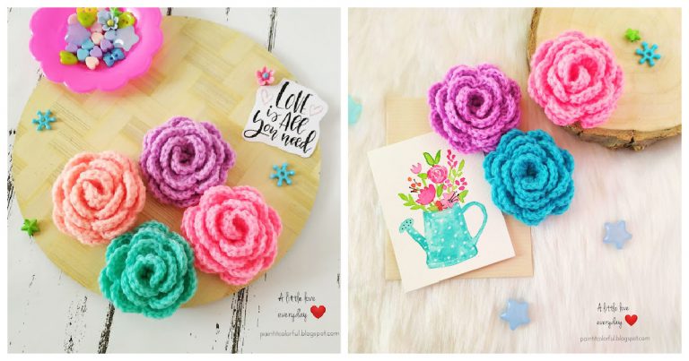 Rose Free Crochet Pattern