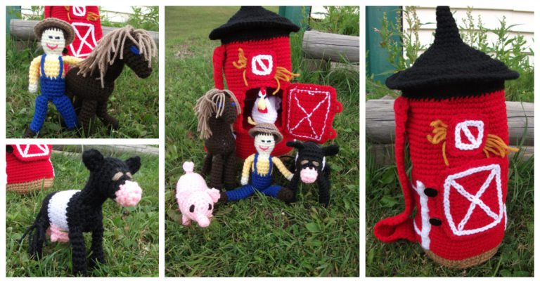 Barnyard Toy Bag Free Crochet Pattern