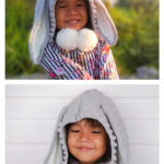Bunny Hooded Baby Hat Crochet Pattern