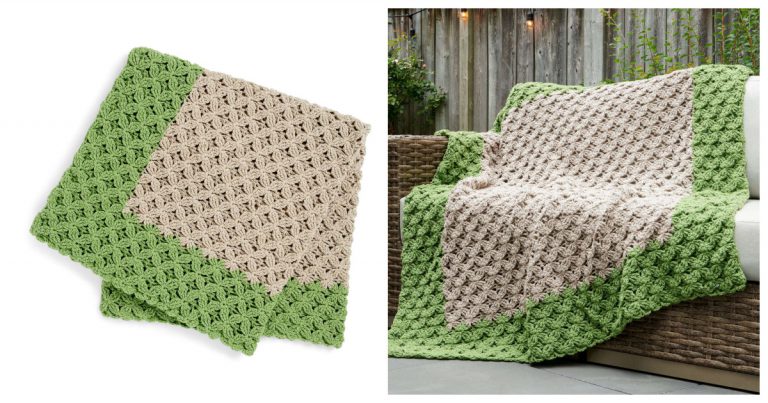 Vintage Flowers Blanket Free Crochet Pattern