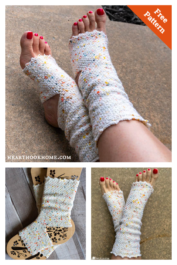 Moss Stitch Yoga Socks Free Crochet Pattern