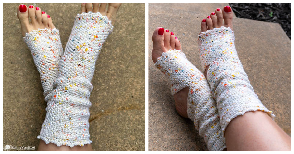Moss Stitch Yoga Socks Free Crochet Pattern