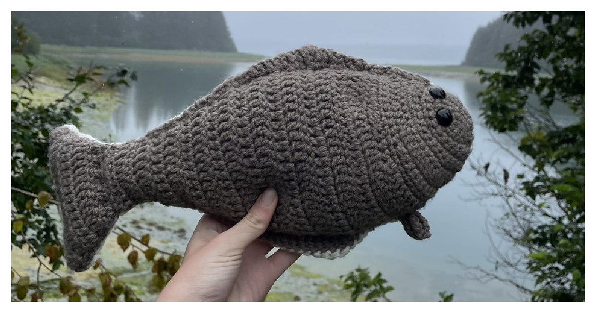 Amigurumi Halibut Fish Free Crochet Pattern