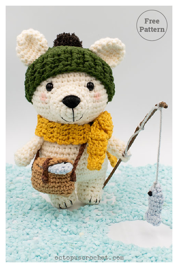 Bruno the Polar Bear Amigurumi Free Crochet Pattern 
