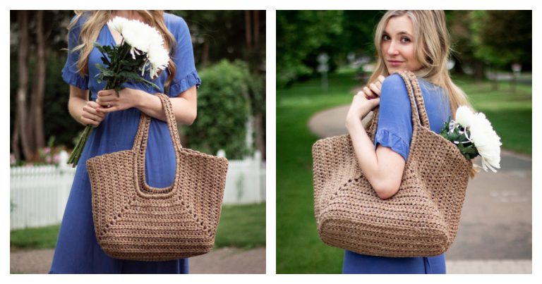 Cove Tote Bag Free Crochet Pattern and Video Tutorial