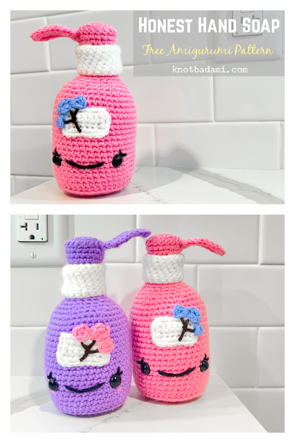 Honest Hand Soap Amigurumi Free Crochet Pattern
