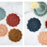Sunburst Coasters Free Crochet Pattern