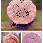 Cherry Blossom Beret Free Crochet Pattern