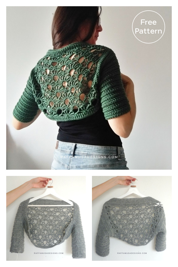 Glitzy Bolero Free Crochet Pattern