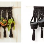Hanging Plant Trio Free Crochet Pattern and Video Tutorial