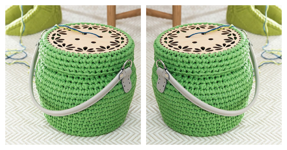 Yarn Holder Free Crochet Pattern