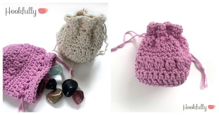 Drawstring Bag Free Crochet Pattern