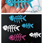 Fishbone Applique Free Crochet Pattern