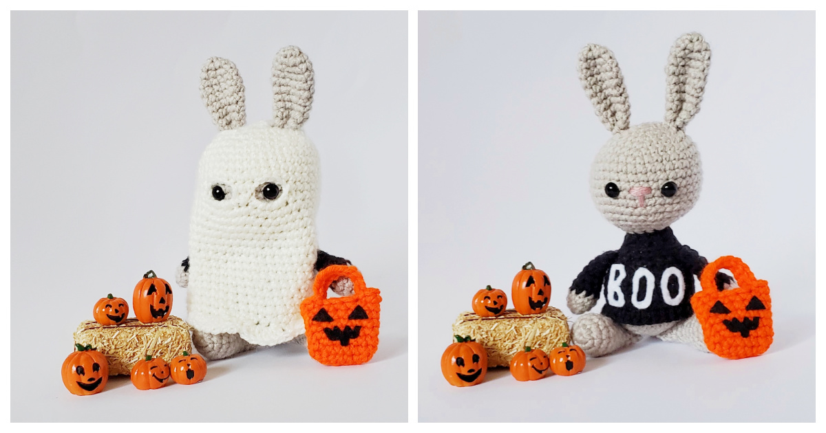Boo Bunny Amigurumi Free Crochet Pattern