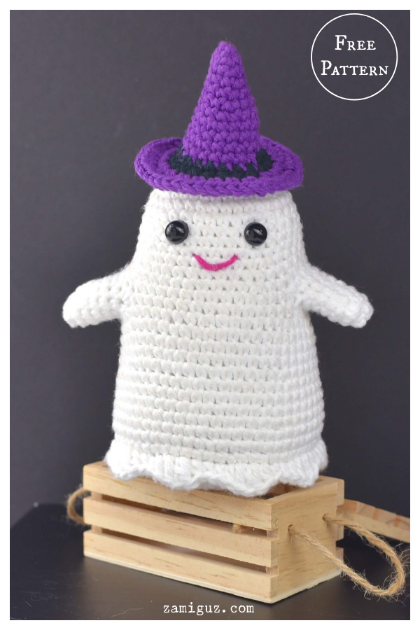 Friendly Halloween Ghost Amigurumi Free Crochet Pattern