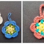Hanging Flower Decoration Free Crochet Pattern