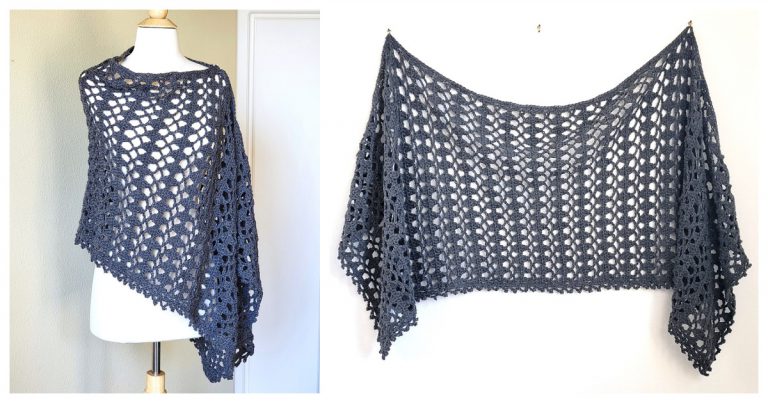 Midnight Mist Wrap Free Crochet Pattern