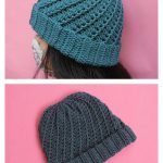 Spiral Beanie Hat Free Crochet Pattern and Video Tutorial
