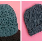 Spiral Beanie Hat Free Crochet Pattern and Video Tutorial