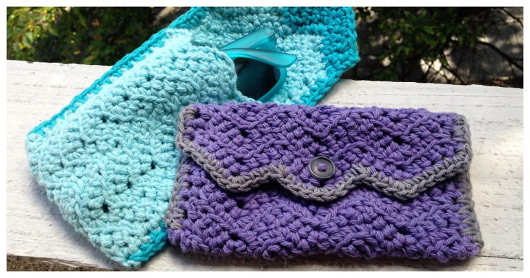 Chevron Glasses Case Free Crochet Pattern