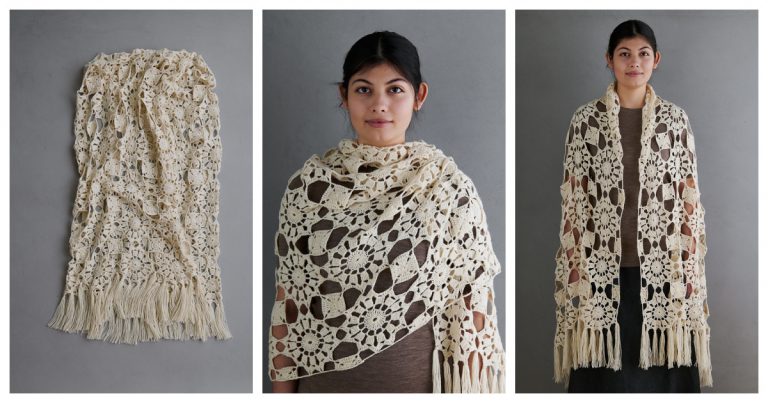 Cielito Lindo Lace Wrap Free Crochet Pattern