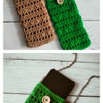 Easy Mobile Phone Bag Free Crochet Pattern and Video Tutorial
