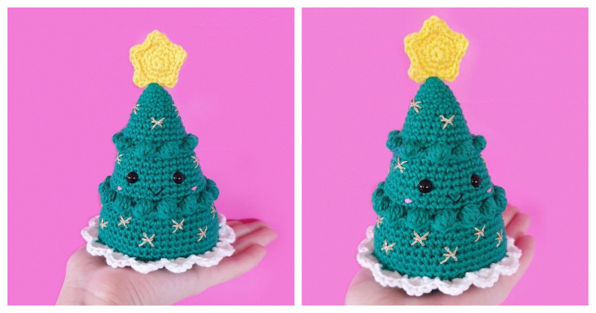 Kawaii Christmas Tree Free Crochet Pattern
