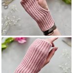 Knit Look Perfect Mitts Free Crochet Pattern
